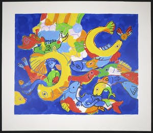 Niet of onleesbaar gesigneerd - Zeefdruk, Zonder titel kopen? Bied vanaf 1!