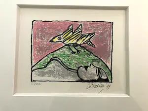 Corneille - oiseau sur la montagne (mooi ingelijst) kopen? Bied vanaf 150!