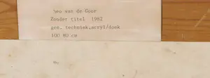 Theo van de Goor - Gemengde techniek op doek, Zonder titel kopen? Bied vanaf 1!