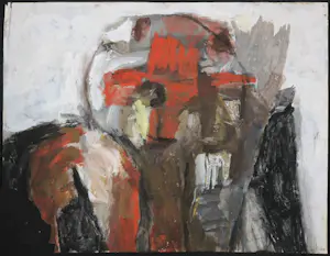 Aart Roos - Gouache op papier, Zonder titel kopen? Bied vanaf 1!