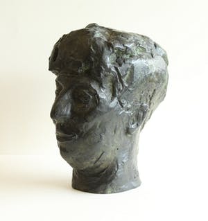 Charlotte van Pallandt - Bronzen beeld: Klein portret Truus II, ontwerp 1959 kopen? Bied vanaf 595!