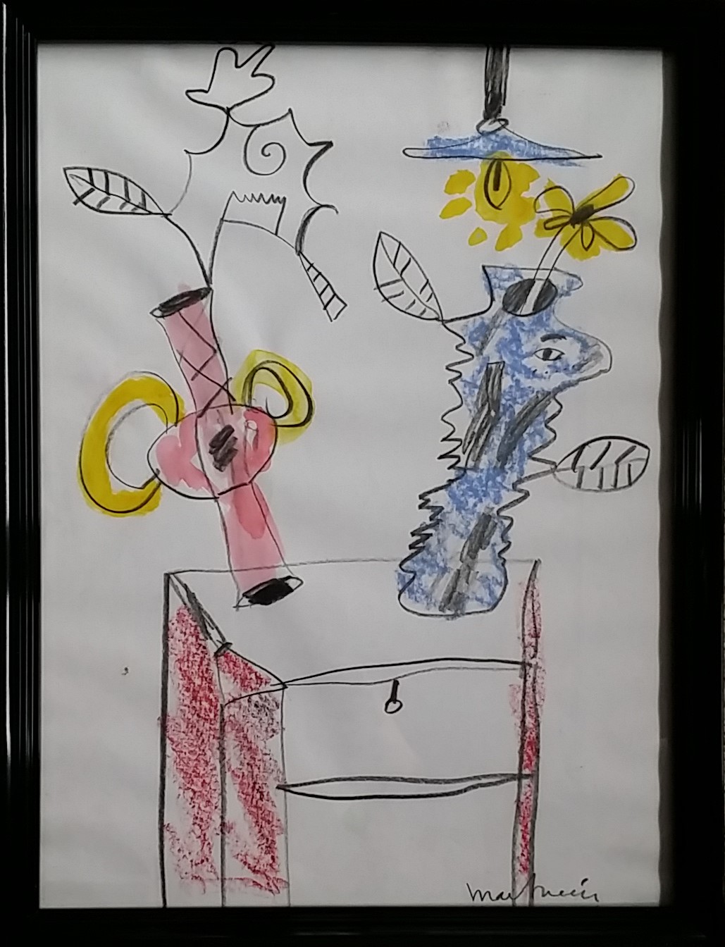 Anton Martineau - Gouache en houtskool op papier kopen? Bied vanaf 60!