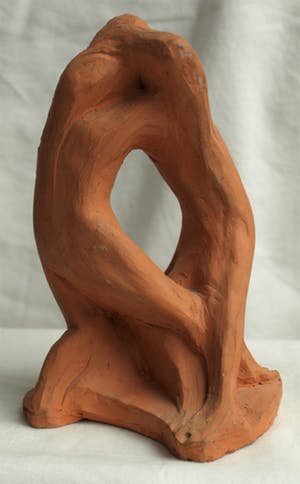 Klaas Pijlman - Beeldje van Terracotta , “Omhelzing” – ca 1980 kopen? Bied vanaf 1!