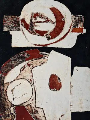Cees Kortlang - Grote handgekleurde reliëf Ets/aquatint - potloodges. - zeer kleine oplage (10) kaufen? Bieten Sie von 78!