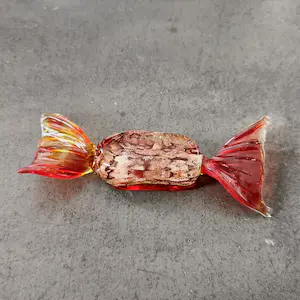 Seguso - Murano Goud & Aventurine Glas Snoepjes (8) - Bonbons - Sweets - Kunst - Venetië kopen? Bied vanaf 90!