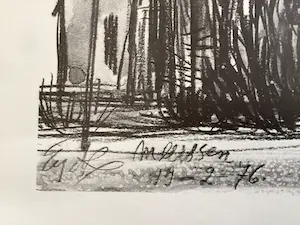 Charles Eyck - Lithografie - in houten lijst kopen? Bied vanaf 65!