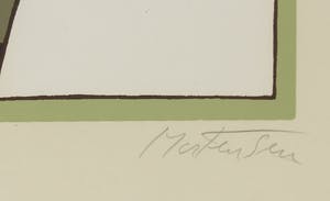 Richard Mortensen - Zeefdruk, Abstract geometrische compositie - Ingelijst kopen? Bied vanaf 100!