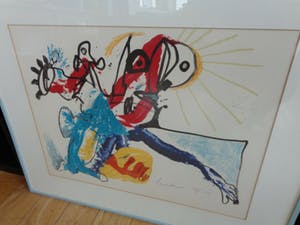 Lucebert - COBRA-COMPOSITIE / KLEURLITHO / 71x86cm / KADER / SIG kopen? Bied vanaf 250!