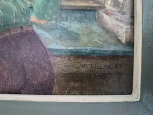 Jan Nijland - Man kijkt uit het raam kopen? Bied vanaf 45!