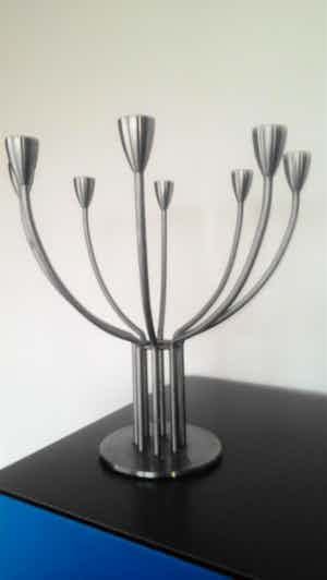 Knut & Marianne Hagberg - RVS kandelaar “Stockholm” verkocht voor € 19!