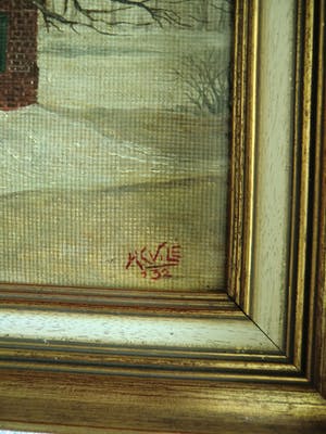 Niet of onleesbaar gesigneerd - Boerderij in de winter kopen? Bied vanaf 1!