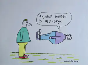 Kamagurka - Afstand houden is belangrijk kopen? Bied vanaf 235!