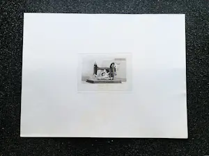 Herman Berserik - Monochrome 1972 Ets "naaimachine" - potlood-gesigneerd kopen? Bied vanaf 32!