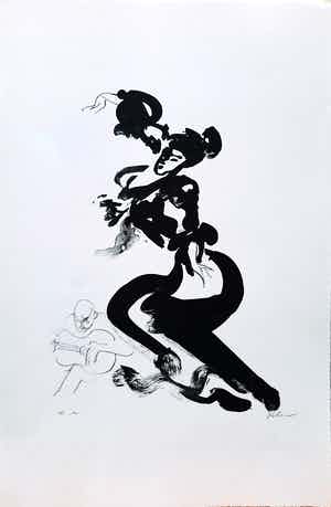Luis Filcer - Flamenco II - nieuwstaat - litho uit 2008 verkocht voor € 1!