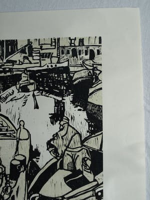 Manuel Kurpershoek - Houtsnede “Boten”, 1980 + Nobilis Cahier Prentkunst nr. 13 , 2019 kopen? Bied vanaf 35!