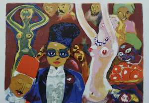 Kees van Dongen - Gravure 1001 nacht : 'Rhéception chez le Khalifat' kopen? Bied vanaf 15!