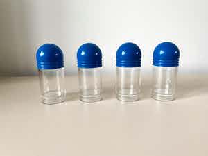 Niet of onleesbaar gesigneerd - Pino Spagnolo - Biesse - Vier plexiglas kruidenpotjes verkocht voor € 1!