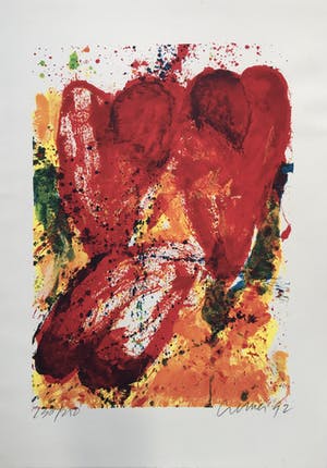 Jan Cremer - ‘Hartentulp’ - grote zeefdruk uit 1992. kopen? Bied vanaf 225!