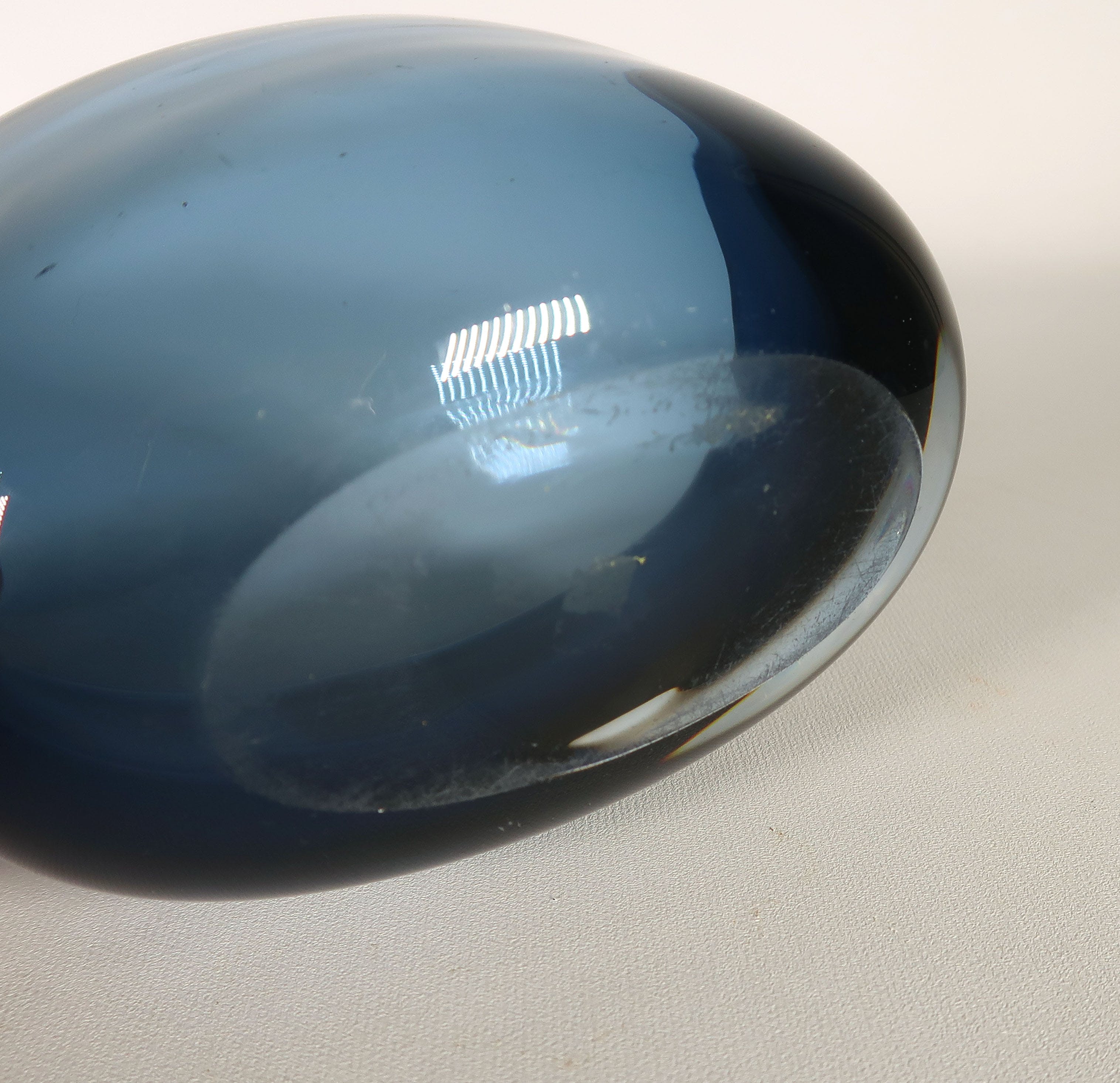 Orrefors - Glas, Ovaal donkerblauw unterfang schaaltje kopen? Bied vanaf 20!