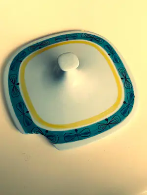 De Sphinx - Royal Sphinx sauskom met deksel – decor “Libel” – Maastricht – jaren ’60 kopen? Bied vanaf 27!