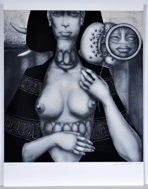 Jef van Tuerenhout - De Spiegel - Zeefdruk - Gesigneerd - 54x42 cm - 1977 kopen? Bied vanaf 90!