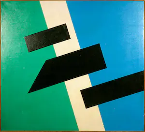 M. A. H. Reijner - Olieverf op doek, Compositie juni 78 No. 3 - Ingelijst (Groot) kopen? Bied vanaf 1!