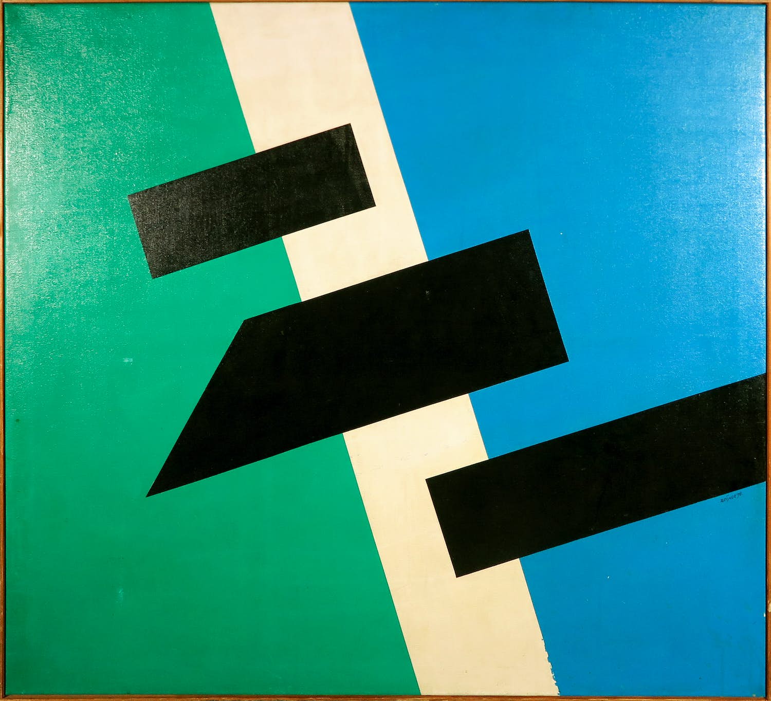 M. A. H. Reijner - Olieverf op doek, Compositie juni 78 No. 3 - Ingelijst (Groot) kopen? Bied vanaf 1!