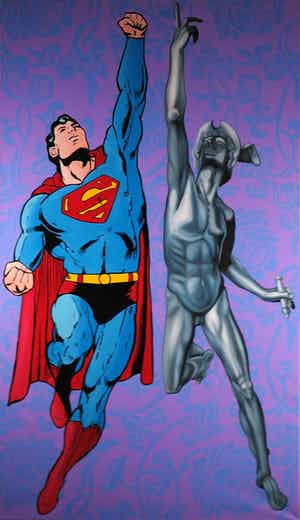 Jan Bollaert - Acryl op doek, United (Zeer groot) verkocht voor € 500!