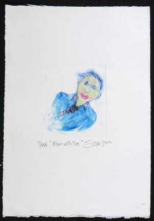 Niet of onleesbaar gesigneerd - Ets en aquatint, Man with tie kopen? Bied vanaf 1!