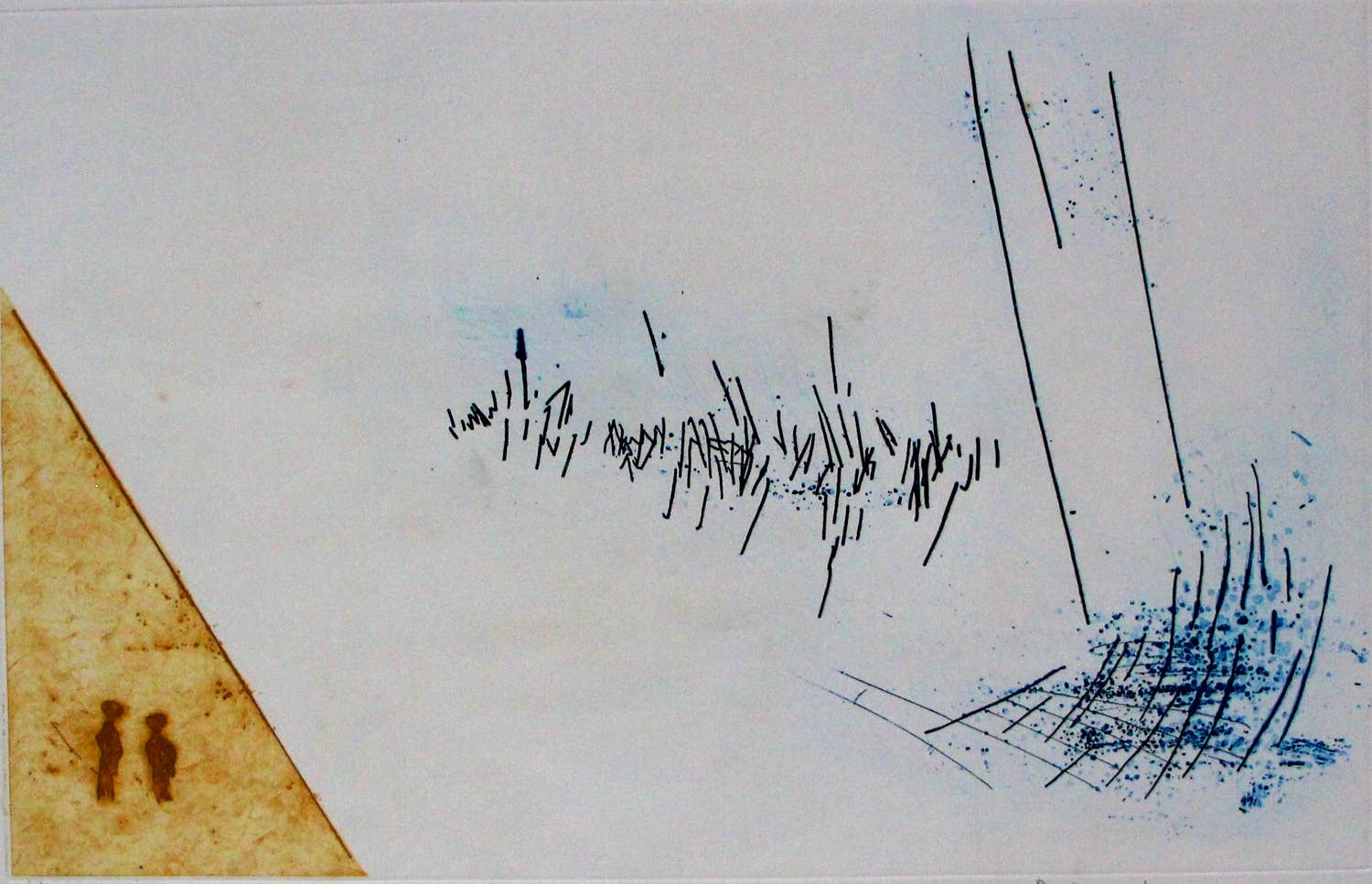 Jan Montyn - ets: zonder titel - 1971 verkocht voor € 55!