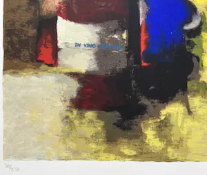 Hans Vanhorck - In Vino Veritas | kleuren zeefdruk kopen? Bied vanaf 59!