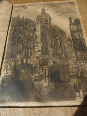 Niet of onleesbaar gesigneerd - Ets. Kolk in Amsterdam. kopen? Bied vanaf 10!