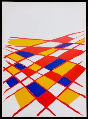 Alexander Calder - Abstract landschap, originele litho (1971) kopen? Bied vanaf 75!