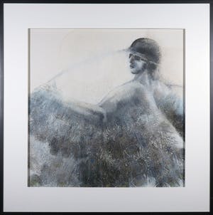 Jan van Hoof - Gemengde techniek op papier, Zonder titel - Ingelijst (Groot) kopen? Bied vanaf 50!