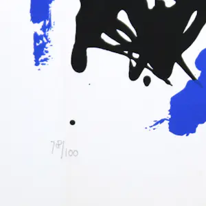 Theo Wolvecamp - Compositie in blauw en zwart kopen? Bied vanaf 150!