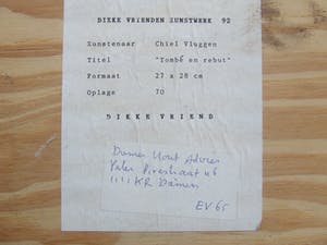 Chiel Vluggen - "Tombe en rebut" kopen? Bied vanaf 50!