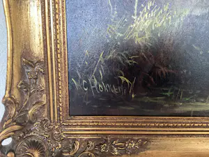 Hermanus Cornelis Hokken - Traditioneel Nederlands landschap kopen? Bied vanaf 350!