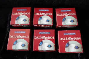 Salvador Dali - La Vanguardia - Koffieservies (6) - Het oog van de tijd - Porselein kopen? Bied vanaf 25!