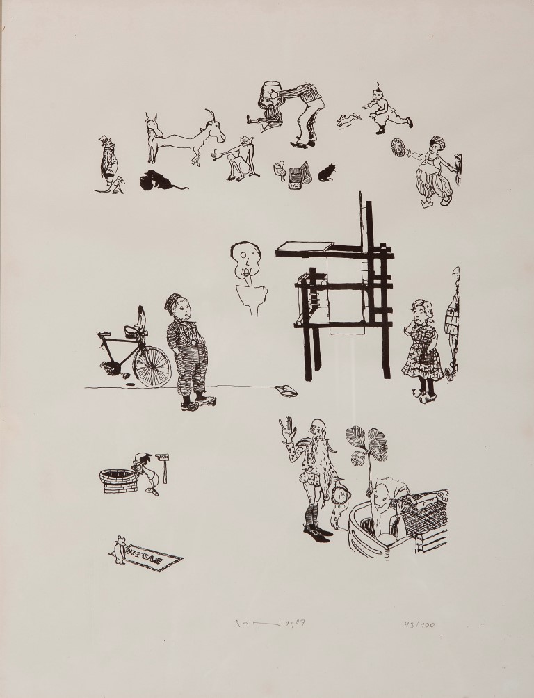 Sipke Huismans - Uitgesteld zelfportret - Litho - 1987 - 43/100 - gesigneerd kopen? Bied vanaf 15!