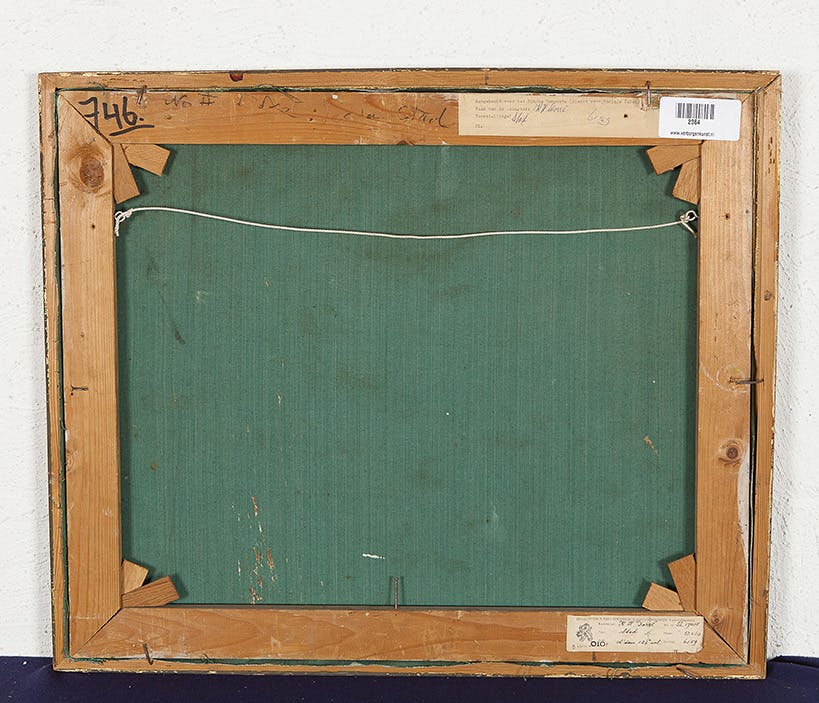 Kornelius Hendrikus Dorre - Stad - Olieverf op doek - gesigneerd r.b. - herkomst BKR Amsterdam - 1966 kopen? Bied vanaf 10!