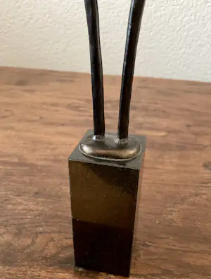 Corry Ammerlaan - Verbronsd beeld op marmeren sokkel, Wij Samen, gesigneerd kopen? Bied vanaf 40!