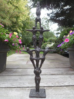 John Bier - De acrobaten groot beeld! kopen? Bied vanaf 159!