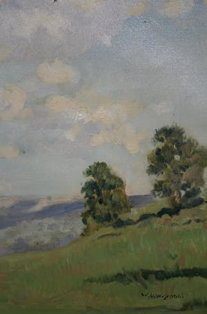 Wilhelmus L. Wijmans - olieverf op doek - berglandschap kopen? Bied vanaf 39!