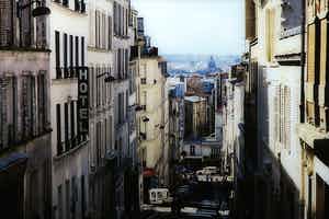 Paul Huf - Foto, Stadsgezicht - Ingelijst verkocht voor € 1!