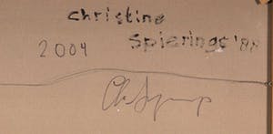 Christine Spierings - Olieverf op doek, z.t. Cocon (Groot) kopen? Bied vanaf 1!