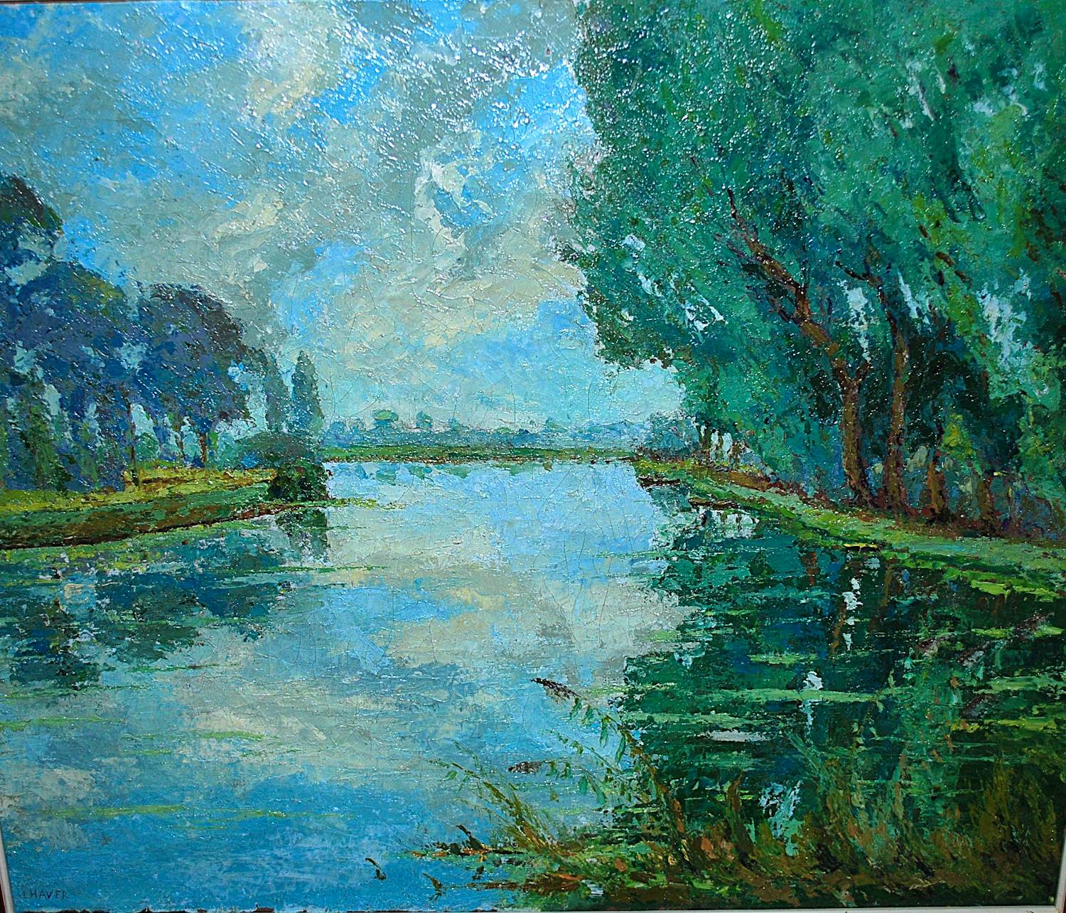 Louis Haver - Olieverfschilderij omgeving Loosdrecht kopen? Bied vanaf 100!