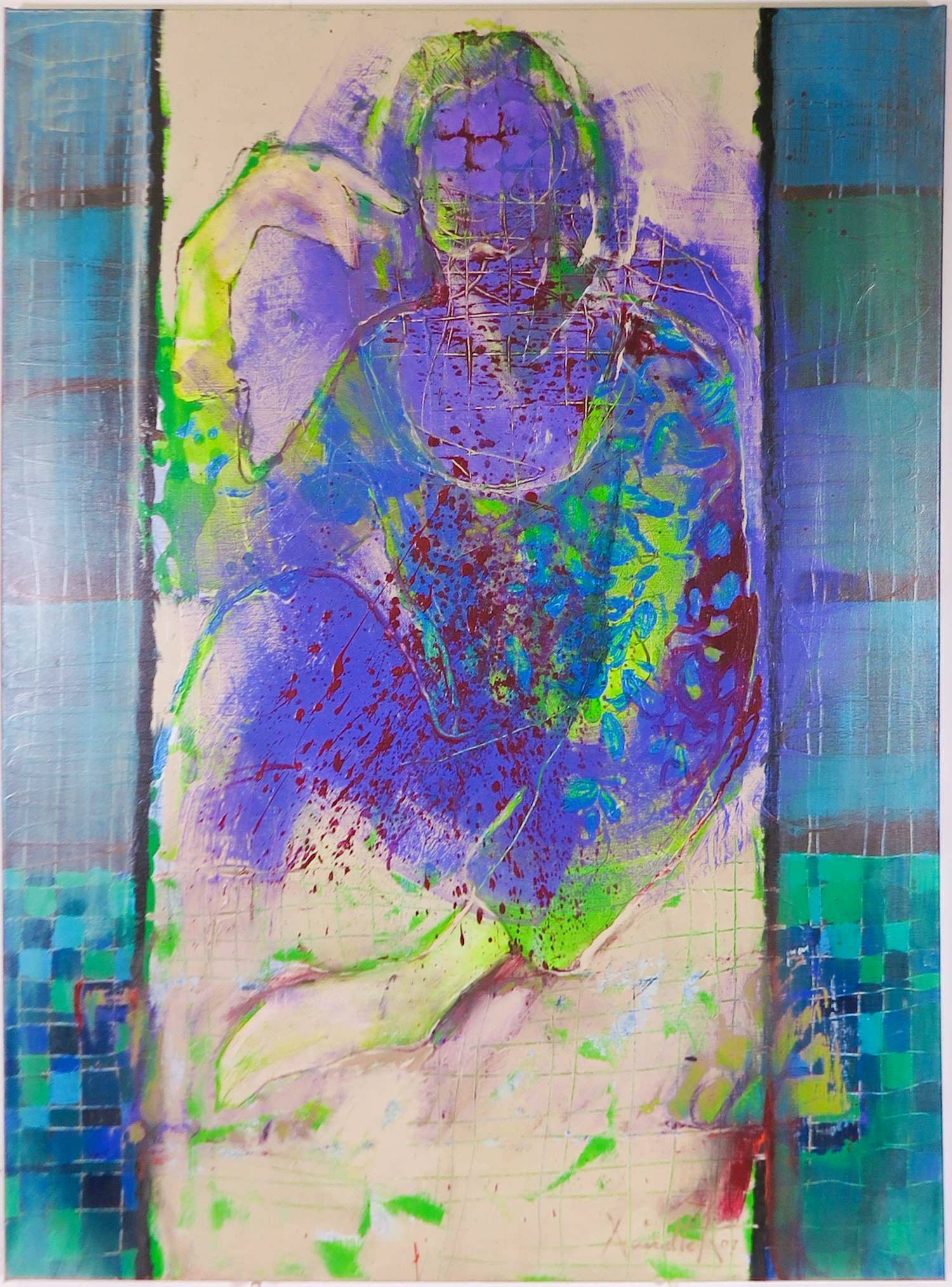 Annette van Roosmalen - Acryl op doek, Dochters kopen? Bied vanaf 100!