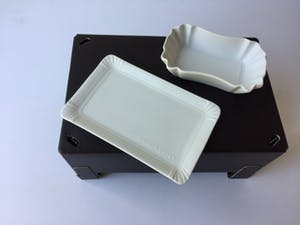 Rosenthal - Twee zeldzame objecten Do not Litter Collection wit, biscuit porselein kopen? Bied vanaf 65!