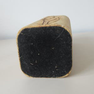 Vallauris Keramiek - Vierkante gres aardewerken Herbier vaas - Raymonde Leduc kopen? Bied vanaf 1!