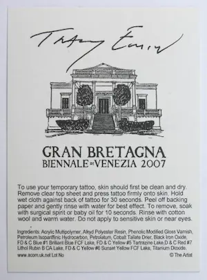 Tracey Emin - Singing Bird - Tattoo 2007 - verso drukgesigneerd: ready to frame/ready to stick kopen? Bied vanaf 50!